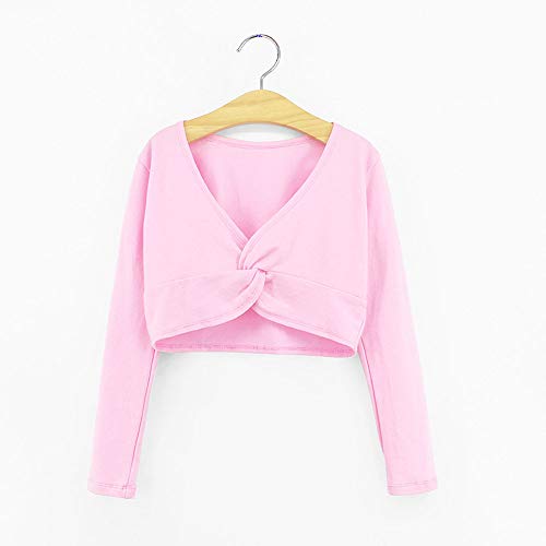 日本ブランドSHIWEI上着 キッズ ガールズ 子供 大人 ダンス服 保温着 上着 カシュクール ウォームアップ 保温 (ピンク, 2XL（155cm-165cm）)