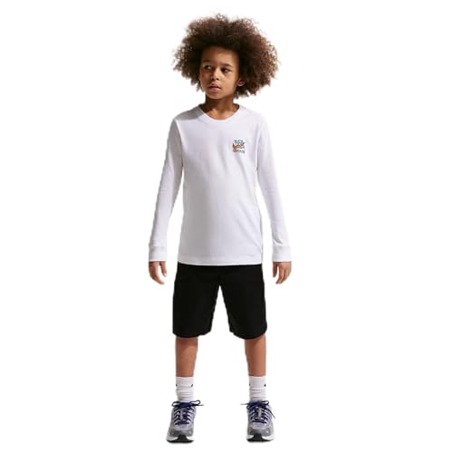 Nike Big Kids' Sportswear Long-Sleeve T-Shirt, White, X-Large by Nike - Used condition - US$25.37