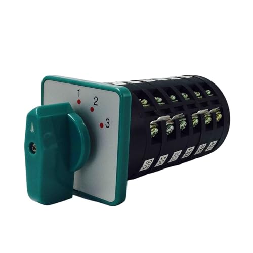 Interrupteur à cames rotatif 380V 5A avec 36 bornes pour câblage multi-circuits