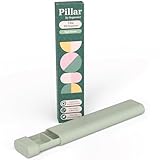 Pillar - 7 Day Pill Box Organizer | BPA-Free Wheat Straw Pill Organizer | Beautiful Tablet Organiser for Travel and Home (Sage Green)