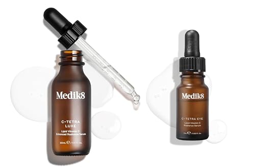 Image of Medik8 C-Tetra Luxe (30ml) & C-Tetra Eye Serum (7ml) & Lipid 14% Vitamin C Enhanced Radiance Serums