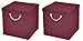 Produktbild StickandShine 2er Set Burgundy Faltbox 30 x 30 x 30 cm Aufbewahrungsbox faltbar mit Kordel und mit Deckel