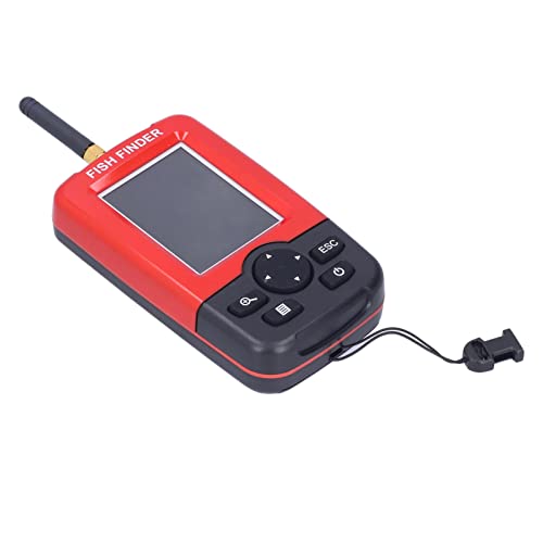 BAFOVY Buscador de Peces, Buscador de Peces con Sonda Inalámbrica con Pantalla TFT LCD, Rango de Profundidad de 2 a 148 Pies, 125 KHz, Haz de 90 Grados, Unidad Principal Impermeable para Pesca en el