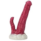 FAlkin 10.2 Inch Premium Luxury Liquid Silicone with Suction Cup, Well-Designed and Textured, Suitable for Advanced Players and Game Lovers, Safe and Waterproof.