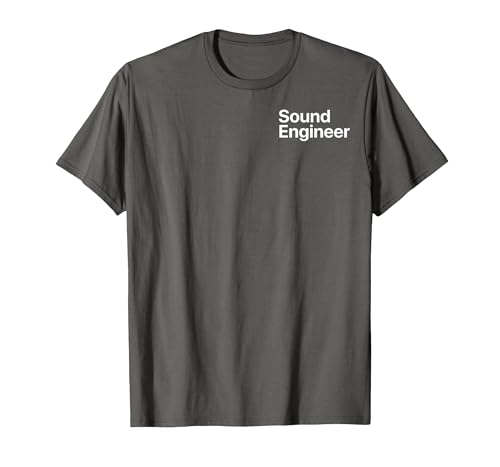 Audio Sound Engineer for Music Lover and Mix Editor T-Shirt, Men, Asphalt Grey, 4X-Large