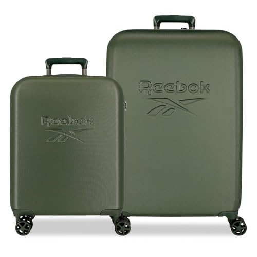 Valises Reebok Franklin en ABS vert pour éviter la casse et le manque de place en voyage