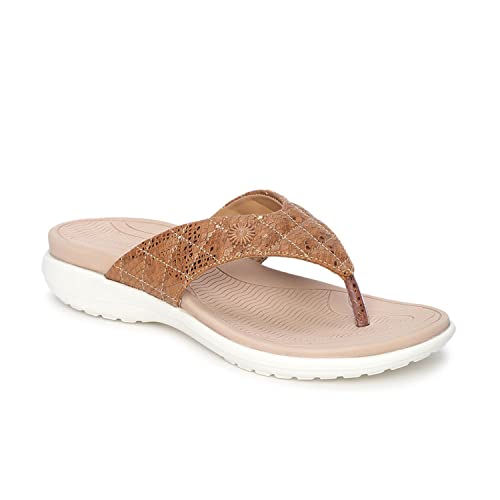 Image of Marc Loire Women's Comfortable Flip Flop Casual T-Strap Flats Slippers