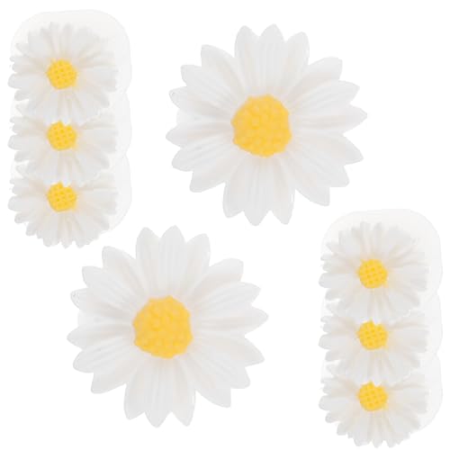 Healeved Daisy Flower Silicone Toe Separators for Pedicure Toe Spacers for Nail Art Little Toe Protectors (2 Pack)