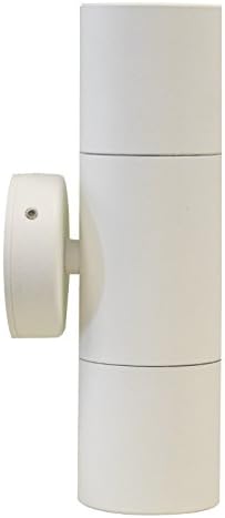 Hilospot - Twin MR16 Spotlight - Matt White Aluminium - 12v Up & Down Outdoor Wall Light