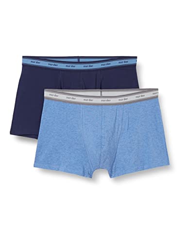 Nur Der Boxer Organic Cotton Doppelpack Caleon Boxeur, Mélange Bleu/Bleu, M Homme Cover
