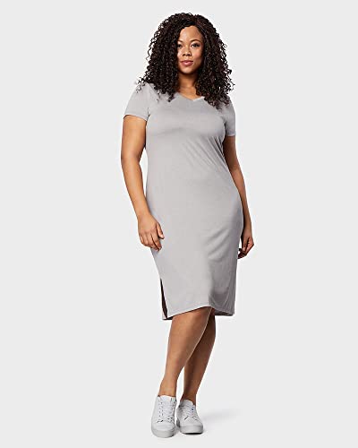 Image of 32 DEGREEES Women's Cool T-Shirt Dress | Moisture Wicking | Ultra-Soft | Anti - Odor | Side Slits