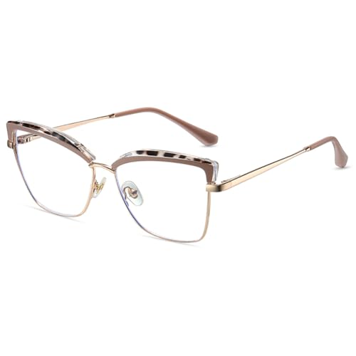 Genérico Gafas de Lectura con Bloqueo de luz Azul Elegantes con Marco TR90 antideslumbrantes para Mujeres para computadora TV teléfonos Juegos,Rosado,+1.50