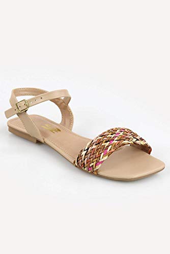 Sandália Chiquiteira Rasteira Faixa Napa Ac Combinação 12 37