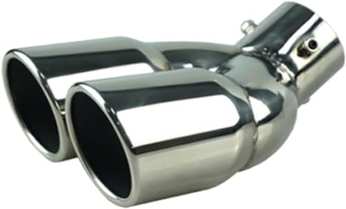 Embout d'échappement double sortie en acier inoxydable look sportif