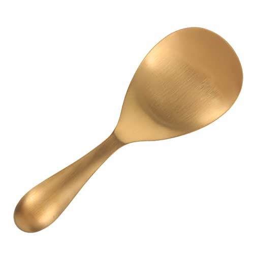 Cabilock Stainless Steel Rice Spoon Compact Rice Paddle Non Stick for Kitchen Accessories Versatile Serving Utensil Vegetables Sushi Finish