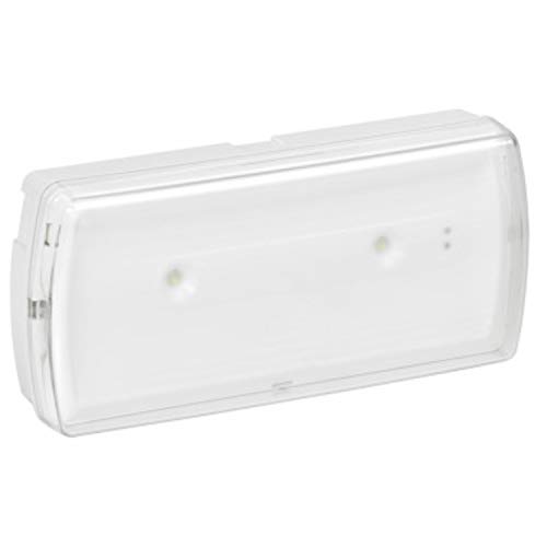 Legrand 661605PL LED-Notfallleuchte, 160 Lumen, nicht permanent, Weiß, 11 x 24,5 x 5,7 cm