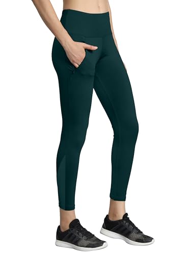 Image of Mehrang Gym wear Mesh Legging Workout Pants with Side Pockets /Stretchable Tights /Highwaist Sports Fitness Yoga Track Pants for Women & Girls