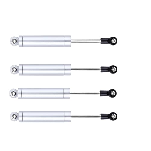 SDSLD Cnc Machined Aluminum Front Rear Built In Spring Shocks for 1/18 Axial Utb18 Capra Trail Buggy Crawlers Oil Filled Type Shocks Absorber Damper Parts Titanium