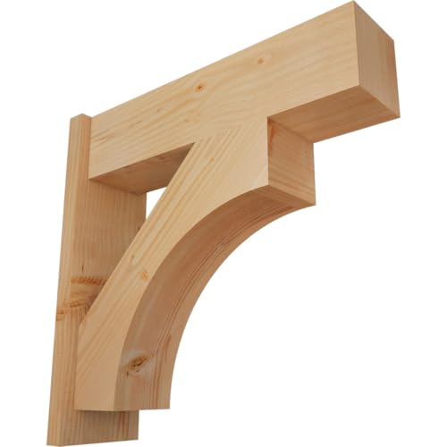 7 1/2"W x 26"D x 26"H Westlake Block Smooth Outlooker, Douglas Fir
