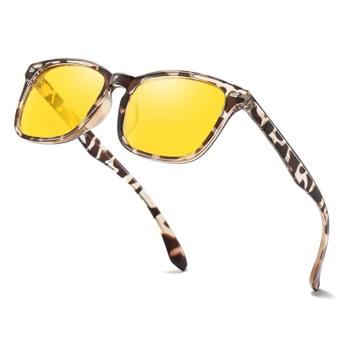 TJUTR Night Vision Driving Glasses & Women, Polarized Anti