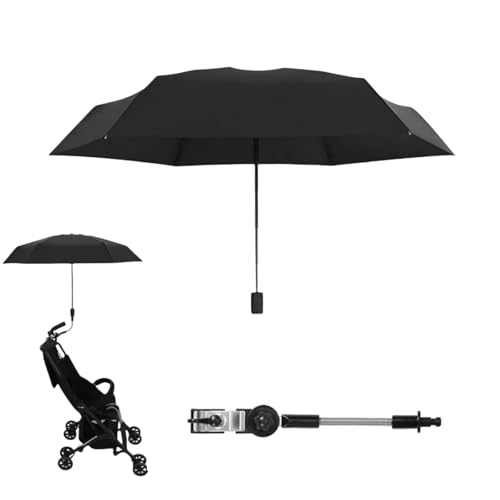 Cutiolly Ombrello Passeggino Universale,Ombrellino per Passeggino,Ombrellino Parasole Passeggino Anti UV 50+,Ombrellone...