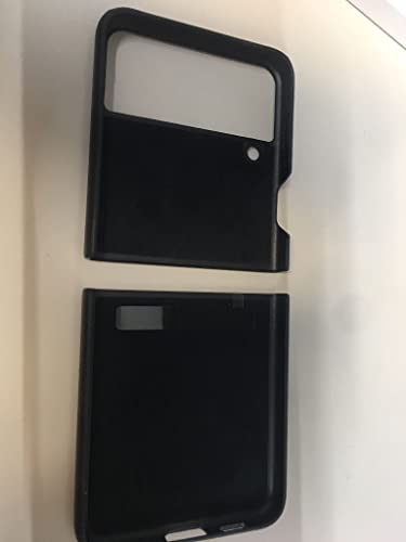 Samsung Galaxy Z Flip 3 Phone Case, Leather Protective Cover, Heavy Duty, Shockproof Smartphone Protector, US Version, Black,EF-VF711LBEGUS