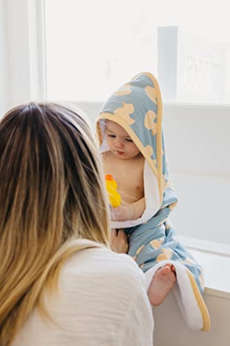 Image of Copper Pearl Hooded Bath Towels Premium Knit /Terry Cloth Baby Towels with Hood, Pockets, and Cool Designs - Great to Gift and Make Bath Time Fun - Baby Bath Towel, Ducky