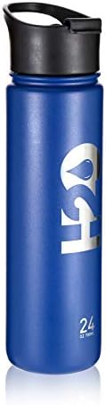 Miniatura 3 de H2O Happiness 2 Others Botella de agua de acero inoxidable aislada al vacío, 24 onzas