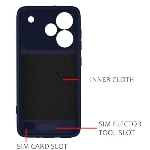 Image of Back Cover Compatible for Realme P4 Pro 5G | MagFit Ring Design (Non-Magnetic) | Shockproof | Anti-Slip Grip | Raised Camera Edges | Slim Protective Case for Realme P4 Pro 5G (Steel Blue)