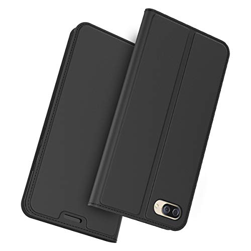 LifeePro ASUS ZenFone 4 Max ZC520KL Custodia, Portafoglio Custodia in Pelle PU Libro Cover bookstyle Slot per schede di Credito e Chiusura Magnetica Antiurto Custodia Protettiva Flip Cover Nero