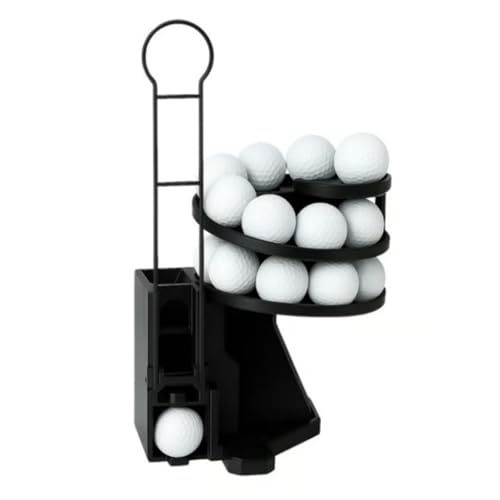 Portatile e facile da usare: il dispenser di palline da golf con ricarica leggera si adatta a qualsiasi punto di pratica. Il manuale di assemblaggio guida l'installazione rapida ovunque. Nessuna necessità di alimentazione ti consente di esercitarti al poligono, in cortile o al simulatore in qualsiasi momento.