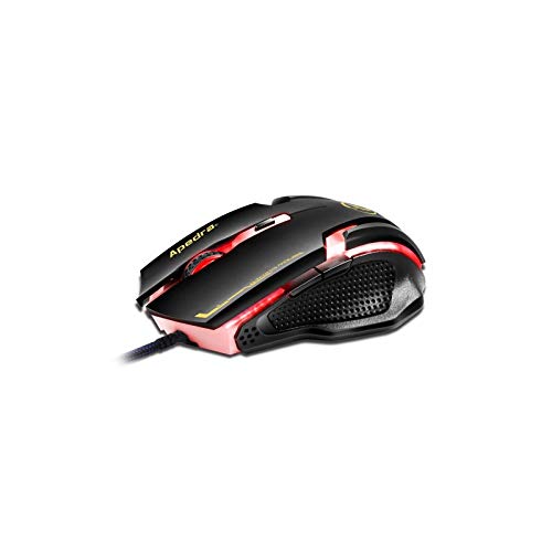 Apedra iMICE A9 Haute Précision Gaming Mouse LED Quatre Couleur contrôlée Respiration lumière USB 6 Boutons 3200 DPI Filair
