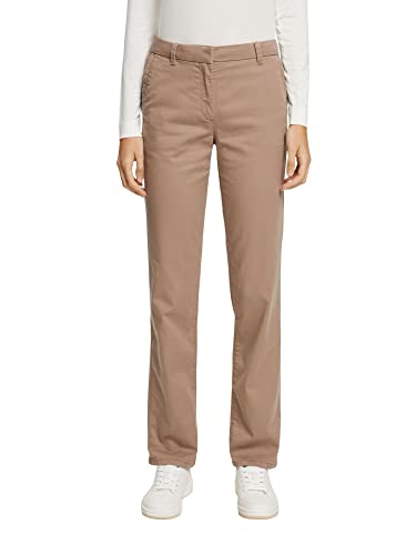 ESPRIT Damen Hose 992ee1b341, Taupe, 42
