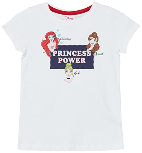 Image of Max Girls Disney Princess Printed Round Neck T-Shirt