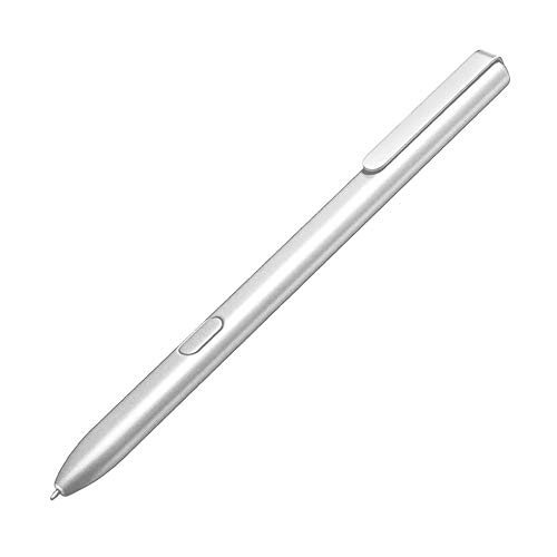Button Touch Screen Stylus S Pen for Samsung Galaxy Tab S3 SM-T820 T825 T827 Stylus Pens for Touch Screens Touch Active Stylus High Sensitive S Pen (Silver)