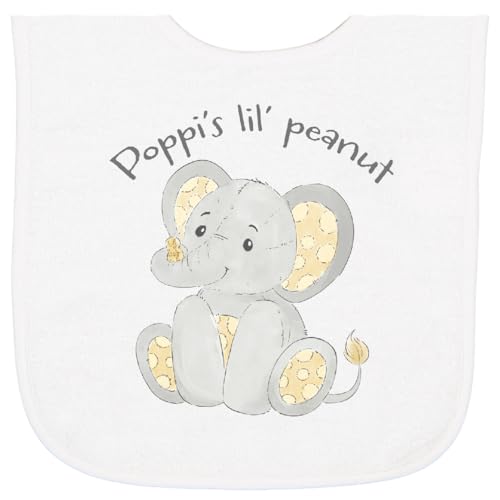 inktastic Poppi's Lil' Peanut Baby Terry Cloth Bib