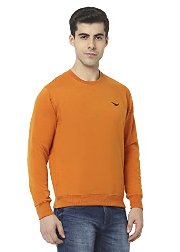 Image of HiFlyers Men's Cotton Blend Casual Crew Neck Sweatshirt