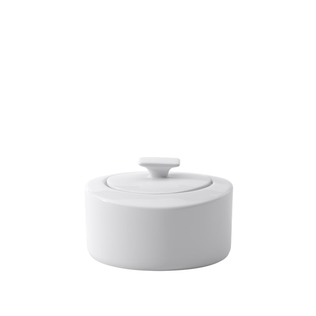 Villeroy & Boch Modern Grace Azucarero/Mermeladera para 6 Personas de 330 ml, Porcelana, Blanco, 17x15x22 cm