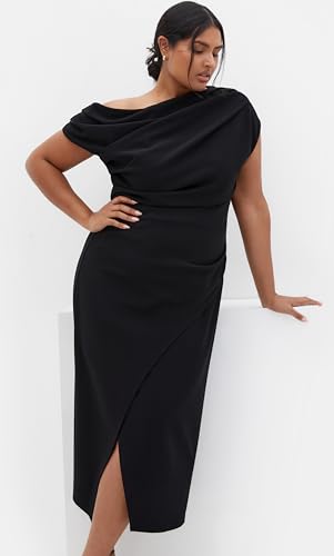 City Chic Women's Plus Size Dress - Sassy Off Shoulder2