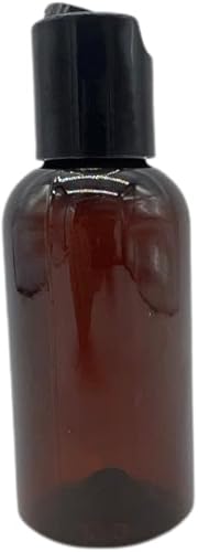 Miniatura 2 de Natural Farms Botellas de plástico ámbar Boston de 2 onzas, paquete de 12 botellas vacías rellenables, sin BPA, aceites esenciales, aromaterapia,
