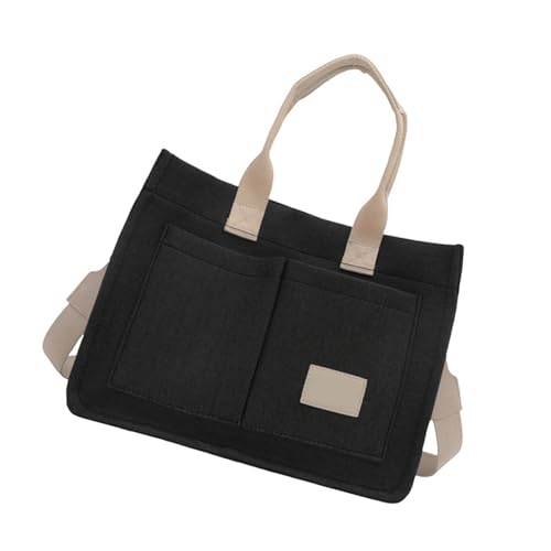 Sac toile femme grand format avec poignée supérieure pour le travail et le quotidien décontracté