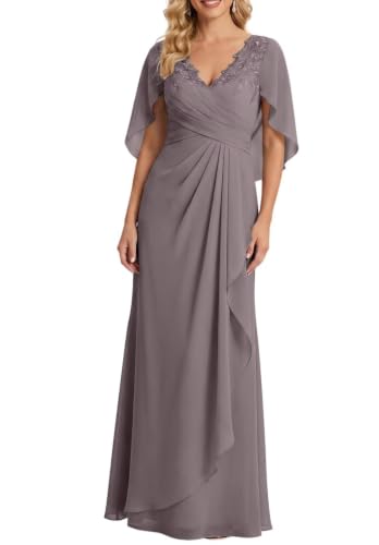 Robe de soirée col en V froncé solution silhouette grande taille 52 - 3