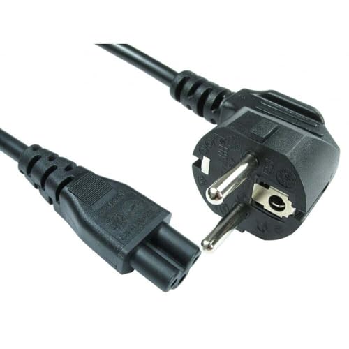 ABC Products EU Europe French German Spain Italy Region C5 Cloverleaf Power Supply Adapter Cord Mains Cable Lead Plug for Laptop Acer Dell HP Compaq Sony Toshiba Vaio Delta etc 1.8M Long
