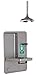 Haws 8356WCDD Barrier-Free Wall-Mounted Fully Recessed Combination Shower and Eye/Face Wash