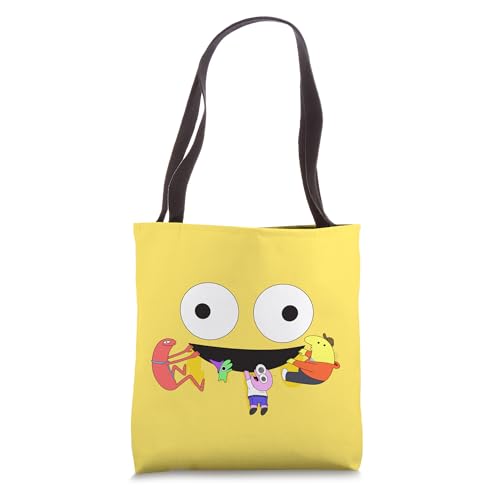Adult Swim Smiling Friends Tote Bag - White 16 x 16 Canvas/Polyester Unisex-Adult