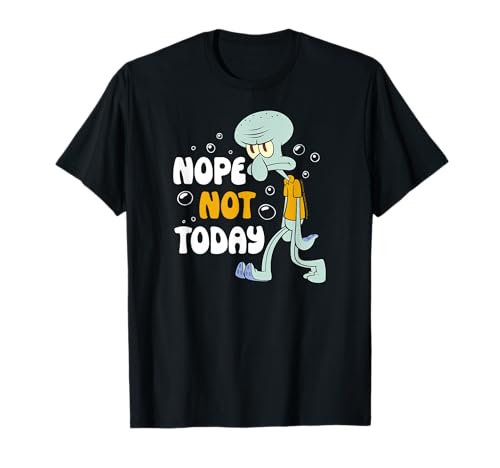 Spongebob Squarepants - Squidward Tentacles Nope Not Today T-Shirt