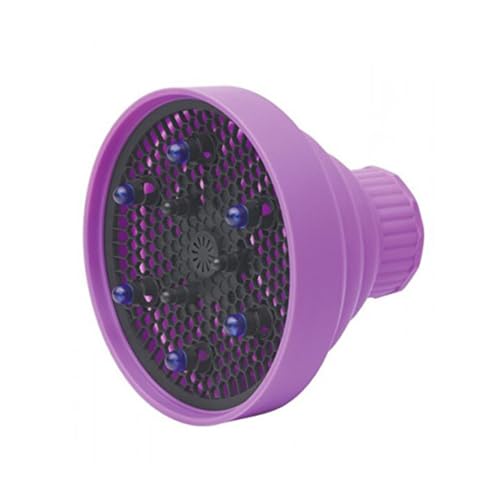 Foldable Silicone Hair Dryer Diffuser, Portable Purple Styling Tool image 2