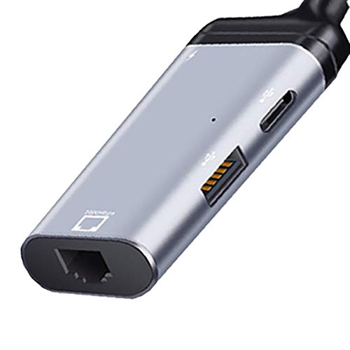Puerto de datos USB C a Gigabit Ethernet RJ45 Lan conector para televisión y PC 6
