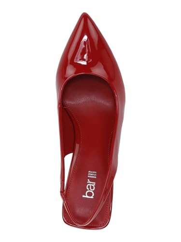 bar III Womens Arrica Patent Slingback Pumps Red 6.5 Medium (B,M)3