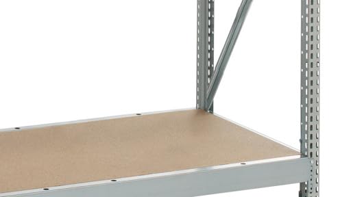 qpool24 AR WS 3000 - Estantería de gran tensión, con aglomerado, 2500 x 1500 x 600 mm, galvanizado, 4 niveles, carga de 500 kg, carga en campo 2000 kg